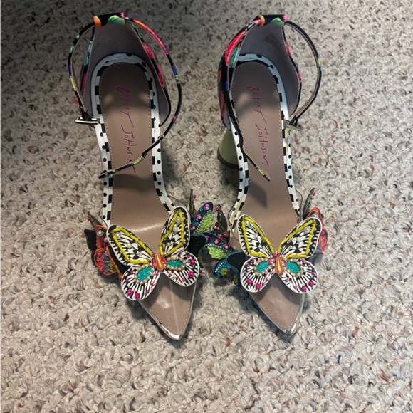 Betsey Johnson Shoes - Betsey Johnson Colorful Butterfly Heels